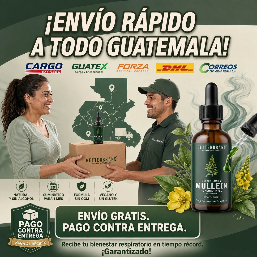 MULLEIN DETOX PULMONAR 120 ML 🌿💧 — Gotas de Gordolobo para Apoyo Respiratorio y Bienestar Diario 😮💨✨