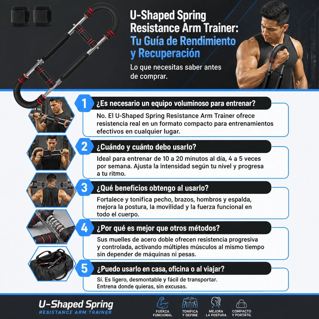 POWER CHEST PRO 💪🔥 Ejercitador Pectoral Multifuncional — Entrena Pecho, Brazos, Hombros y Espalda Desde Casa ⚡