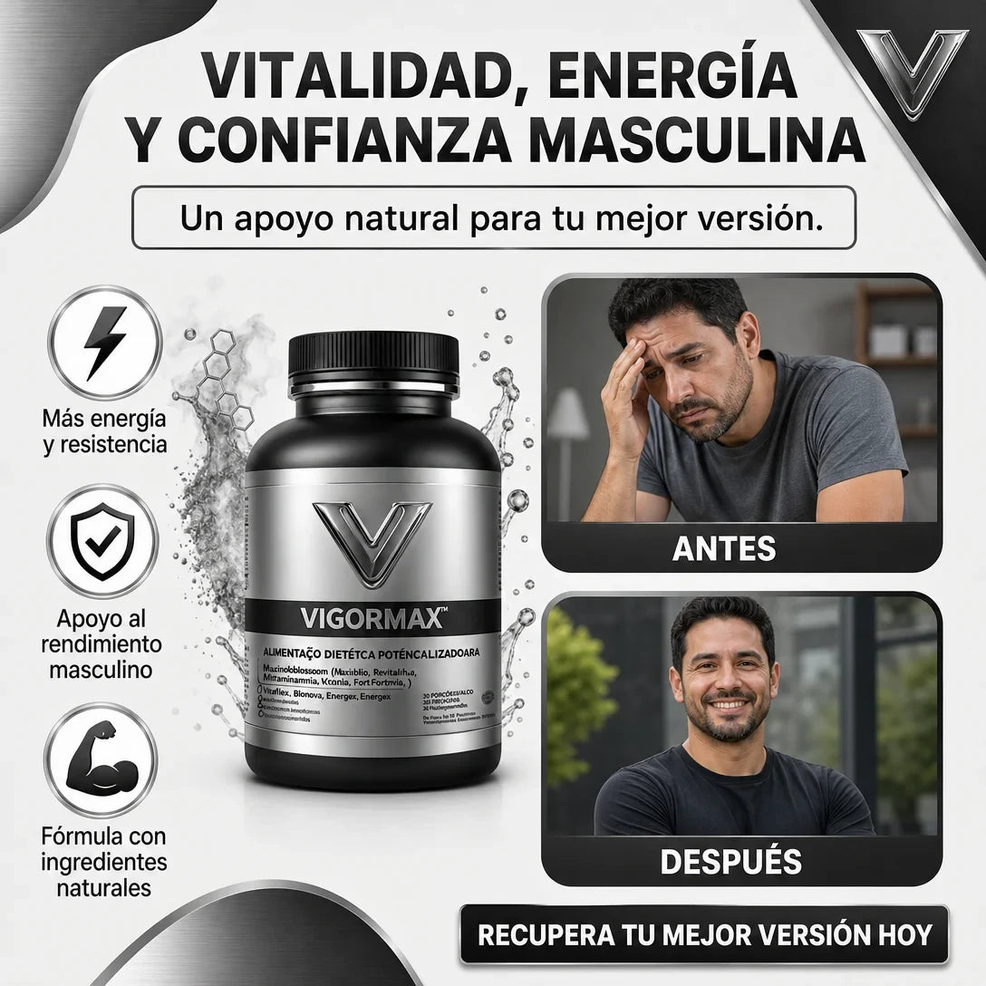 VIGORMAX® X60 CÁPSULAS – MÁS ENERGÍA, VITALIDAD Y CONFIANZA ⚡🔥
