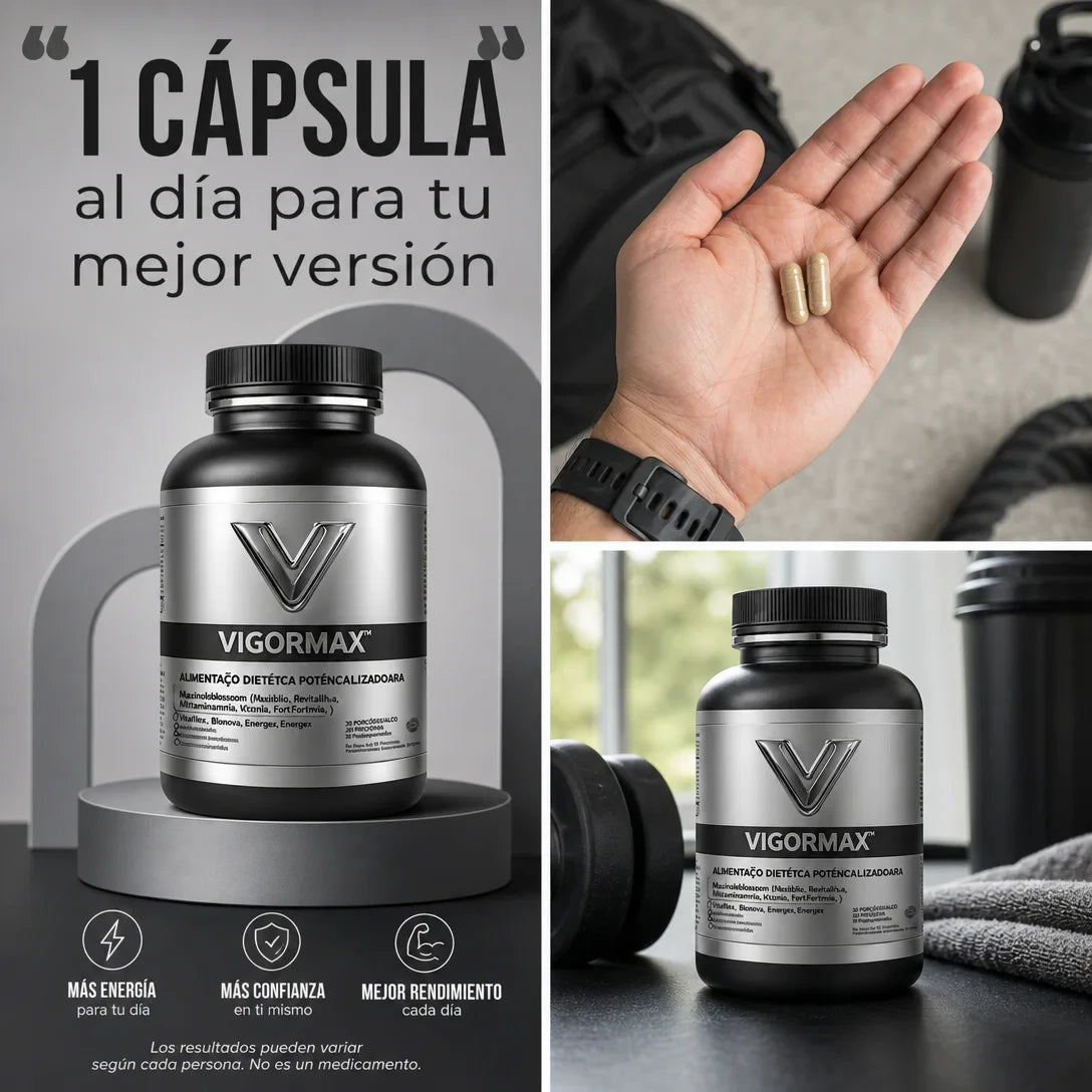 VIGORMAX® X60 CÁPSULAS – MÁS ENERGÍA, VITALIDAD Y CONFIANZA ⚡🔥