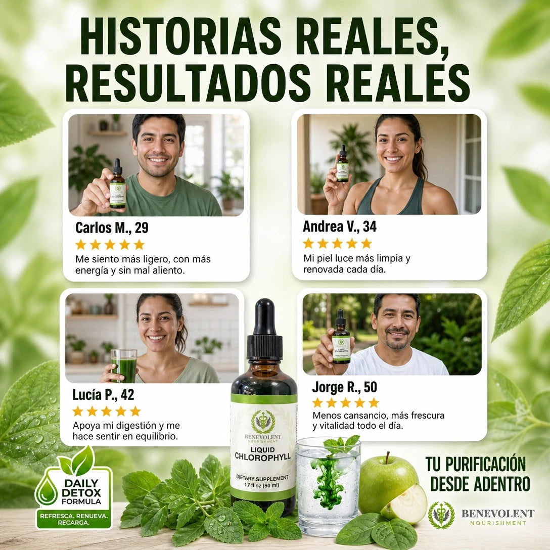 💚 CLOROFILA DETOX Líquida | Frescura Natural para tu Rutina Diaria 🌿✨ ENVÍO GRATIS