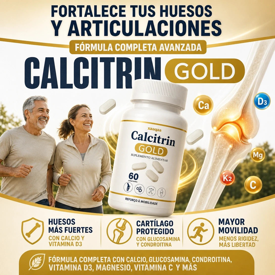 CALCITRIN GOLD 6 EN 1 🦴✨ — MOVILIDAD, HUESOS Y ARTICULACIONES EN UNA SOLA FÓRMULA 💪🔥