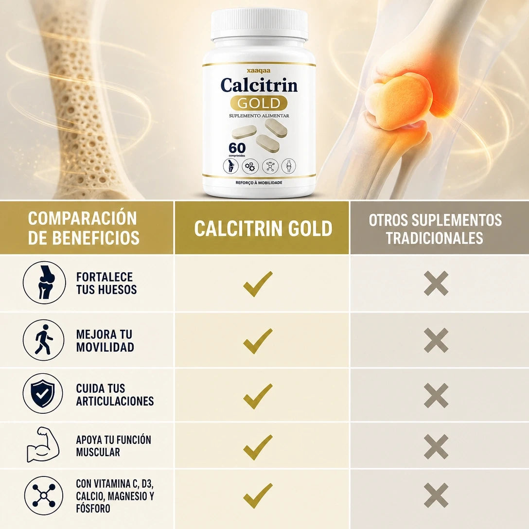 CALCITRIN GOLD 6 EN 1 🦴✨ — MOVILIDAD, HUESOS Y ARTICULACIONES EN UNA SOLA FÓRMULA 💪🔥