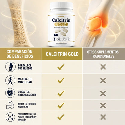 CALCITRIN GOLD 6 EN 1 🦴✨ — MOVILIDAD, HUESOS Y ARTICULACIONES EN UNA SOLA FÓRMULA 💪🔥