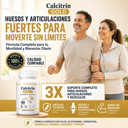CALCITRIN GOLD 6 EN 1 🦴✨ — MOVILIDAD, HUESOS Y ARTICULACIONES EN UNA SOLA FÓRMULA 💪🔥