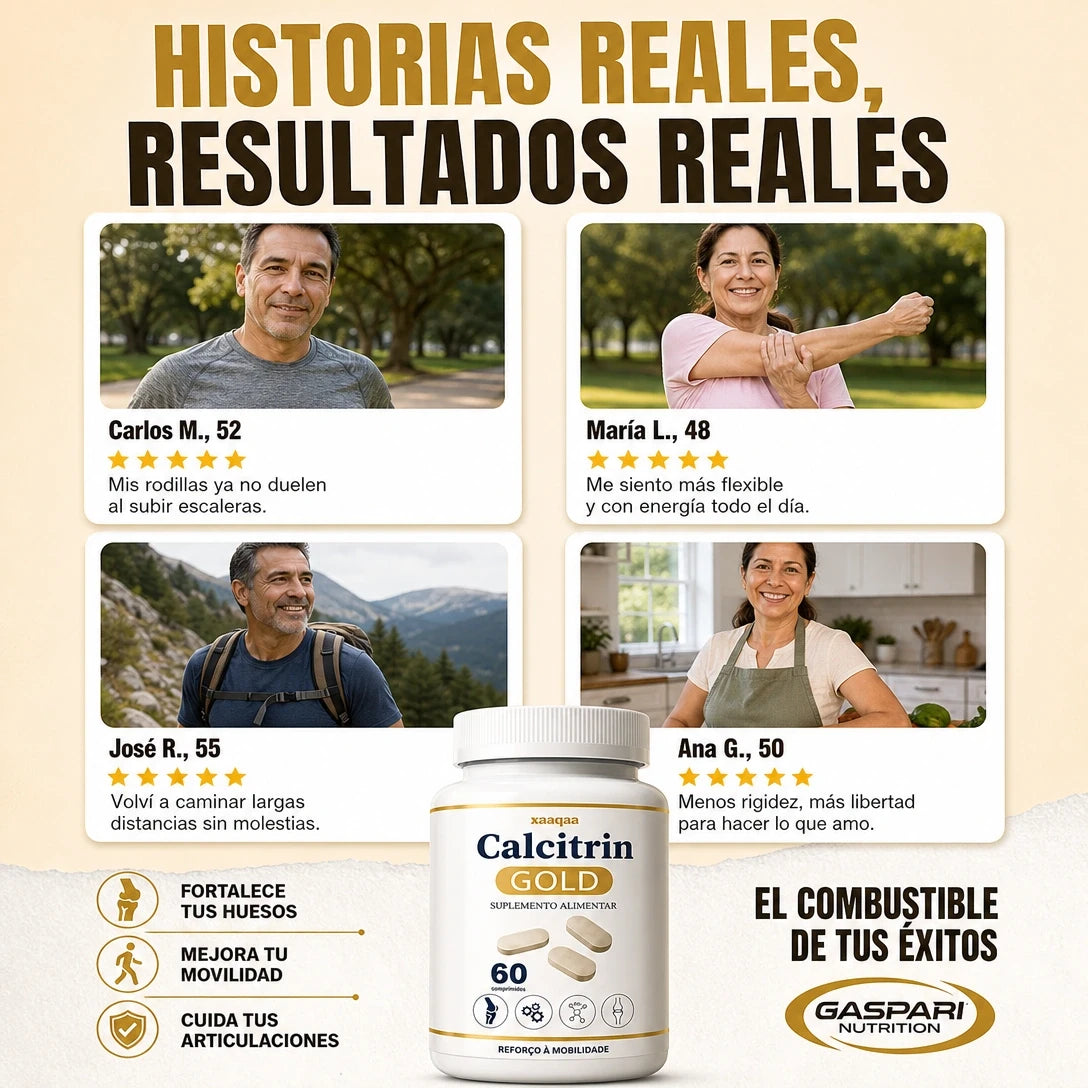 CALCITRIN GOLD 6 EN 1 🦴✨ — MOVILIDAD, HUESOS Y ARTICULACIONES EN UNA SOLA FÓRMULA 💪🔥