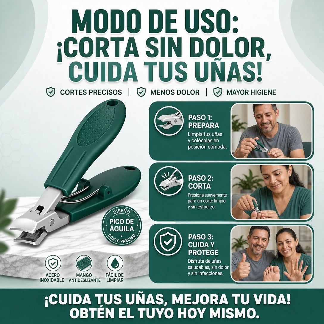 ✂️ Mayor precisión en uñas difíciles