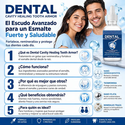🦷 TOOTH ARMOR™ Gotas Reparadoras de Esmalte Dental | Sonrisa Fuerte y Sensible Nunca Más ✨🚚 ENVÍO GRATIS