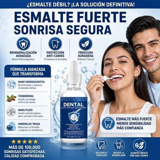 🦷 TOOTH ARMOR™ Gotas Reparadoras de Esmalte Dental | Sonrisa Fuerte y Sensible Nunca Más ✨🚚 ENVÍO GRATIS