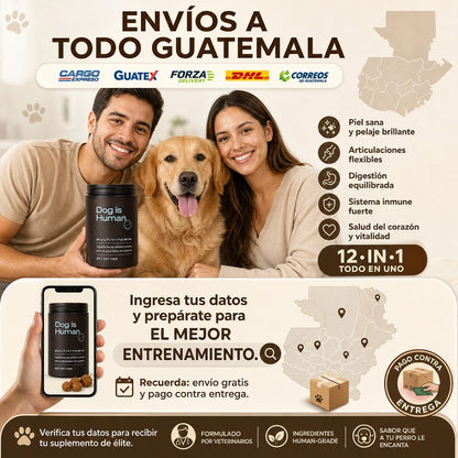 DOG IS HUMAN DAILY MULTIVITAMIN 🐶✨ Nutrición Premium 100% Human-Grade para un Perro Más Vital, Activo y Feliz — ¡Envío Gratis!
