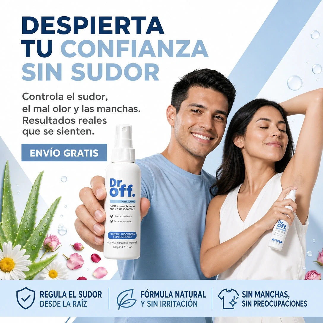 DR OFF ANTISUDORAL™ 24H | Protección Total Cuerpo 🛡️ | ENVÍO GRATIS GUATEMALA