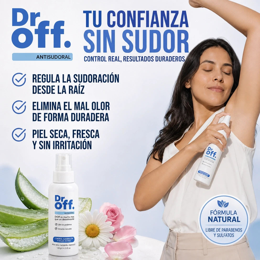 DR OFF ANTISUDORAL™ 24H | Protección Total Cuerpo 🛡️ | ENVÍO GRATIS GUATEMALA