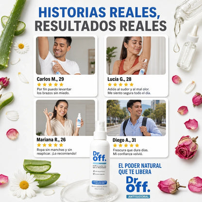 DR OFF ANTISUDORAL™ 24H | Protección Total Cuerpo 🛡️ | ENVÍO GRATIS GUATEMALA