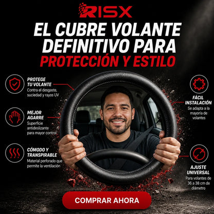 CUBRE VOLANTE PREMIUM ANTIDESLIZANTE 🚗✨ — MÁS COMODIDAD Y MEJOR AGARRE AL MANEJAR 🇬🇹🔥
