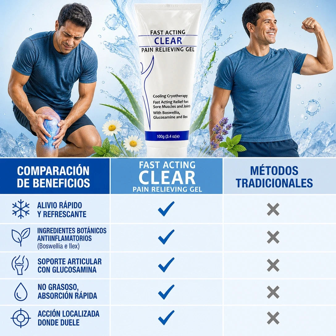CLEARZAL GEL REFRESCANTE 100G ❄️⚡ ALIVIO Y FRESCURA PARA MÚSCULOS CANSADOS — ¡ENVÍO GRATIS!