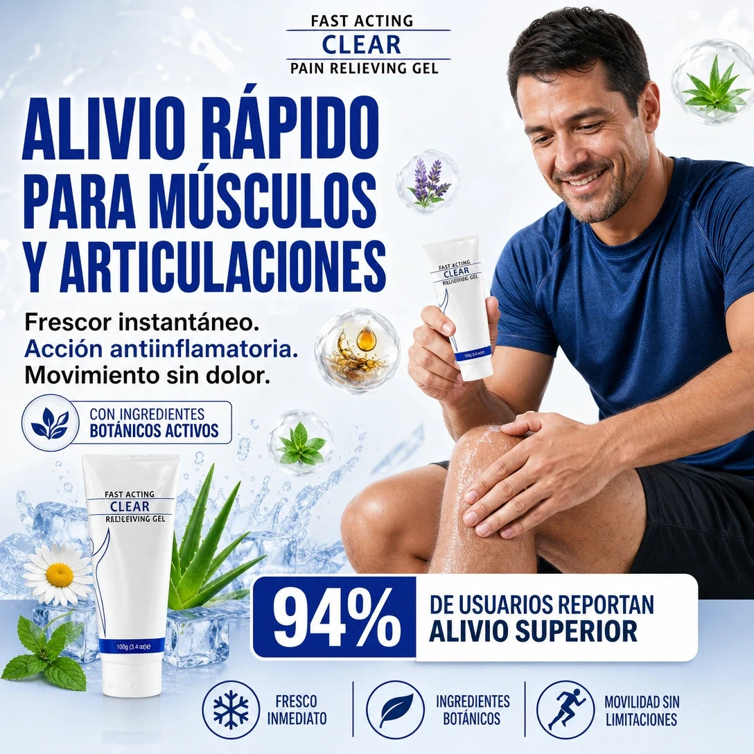 CLEARZAL GEL REFRESCANTE 100G ❄️⚡ ALIVIO Y FRESCURA PARA MÚSCULOS CANSADOS — ¡ENVÍO GRATIS!