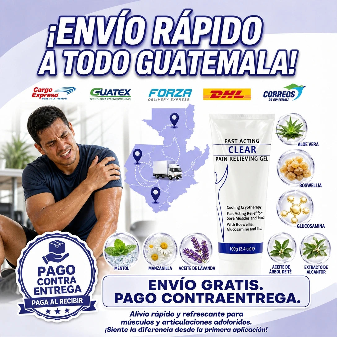 CLEARZAL GEL REFRESCANTE 100G ❄️⚡ ALIVIO Y FRESCURA PARA MÚSCULOS CANSADOS — ¡ENVÍO GRATIS!