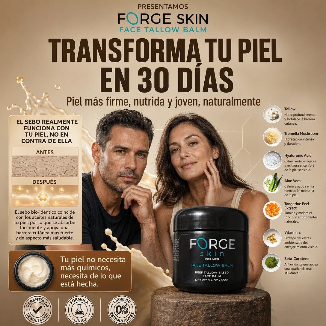 FORGE SKIN™ CREMA ANTIENVEJECIMIENTO 🧔✨ | ENVÍO GRATIS A TODO GUATEMALA