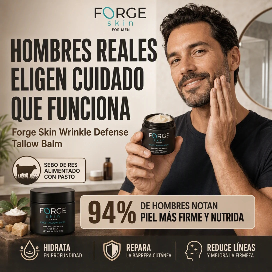 FORGE SKIN™ CREMA ANTIENVEJECIMIENTO 🧔✨ | ENVÍO GRATIS A TODO GUATEMALA