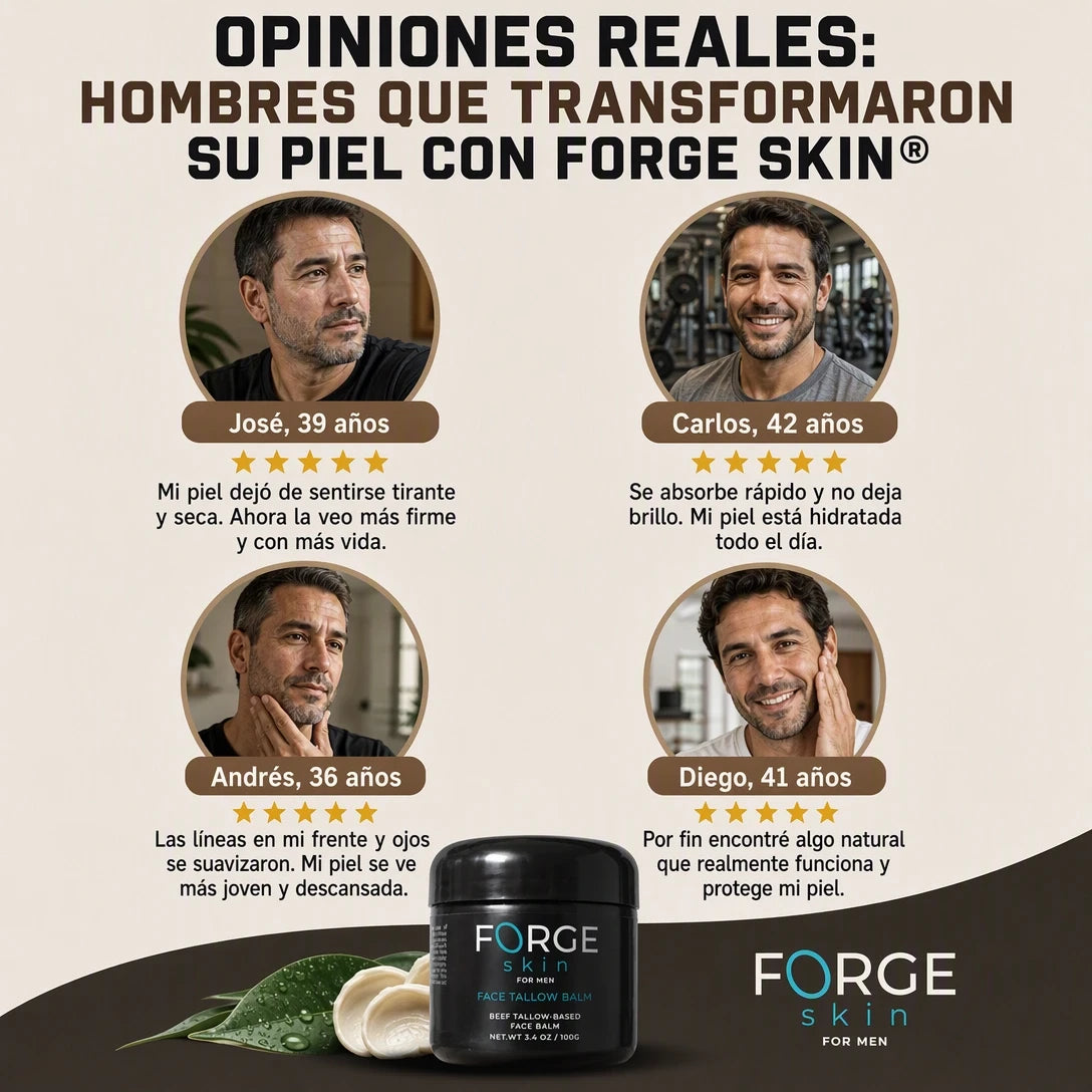 FORGE SKIN™ CREMA ANTIENVEJECIMIENTO 🧔✨ | ENVÍO GRATIS A TODO GUATEMALA