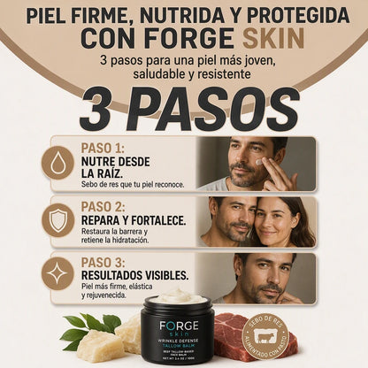 FORGE SKIN™ CREMA ANTIENVEJECIMIENTO 🧔✨ | ENVÍO GRATIS A TODO GUATEMALA