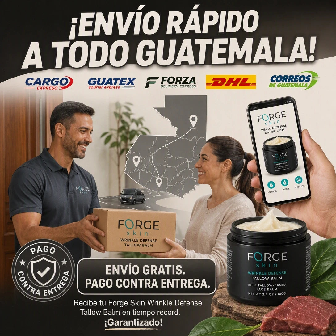 FORGE SKIN™ CREMA ANTIENVEJECIMIENTO 🧔✨ | ENVÍO GRATIS A TODO GUATEMALA