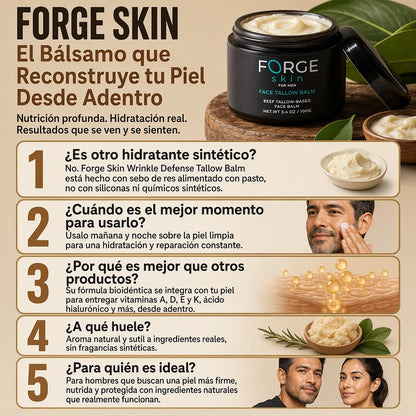 FORGE SKIN™ CREMA ANTIENVEJECIMIENTO 🧔✨ | ENVÍO GRATIS A TODO GUATEMALA
