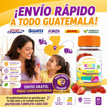 🍓 MULTIVITAMÍNICO KIDS 60 GOMITAS — NUTRICIÓN DIARIA Y SABOR A FRESA 😍✨