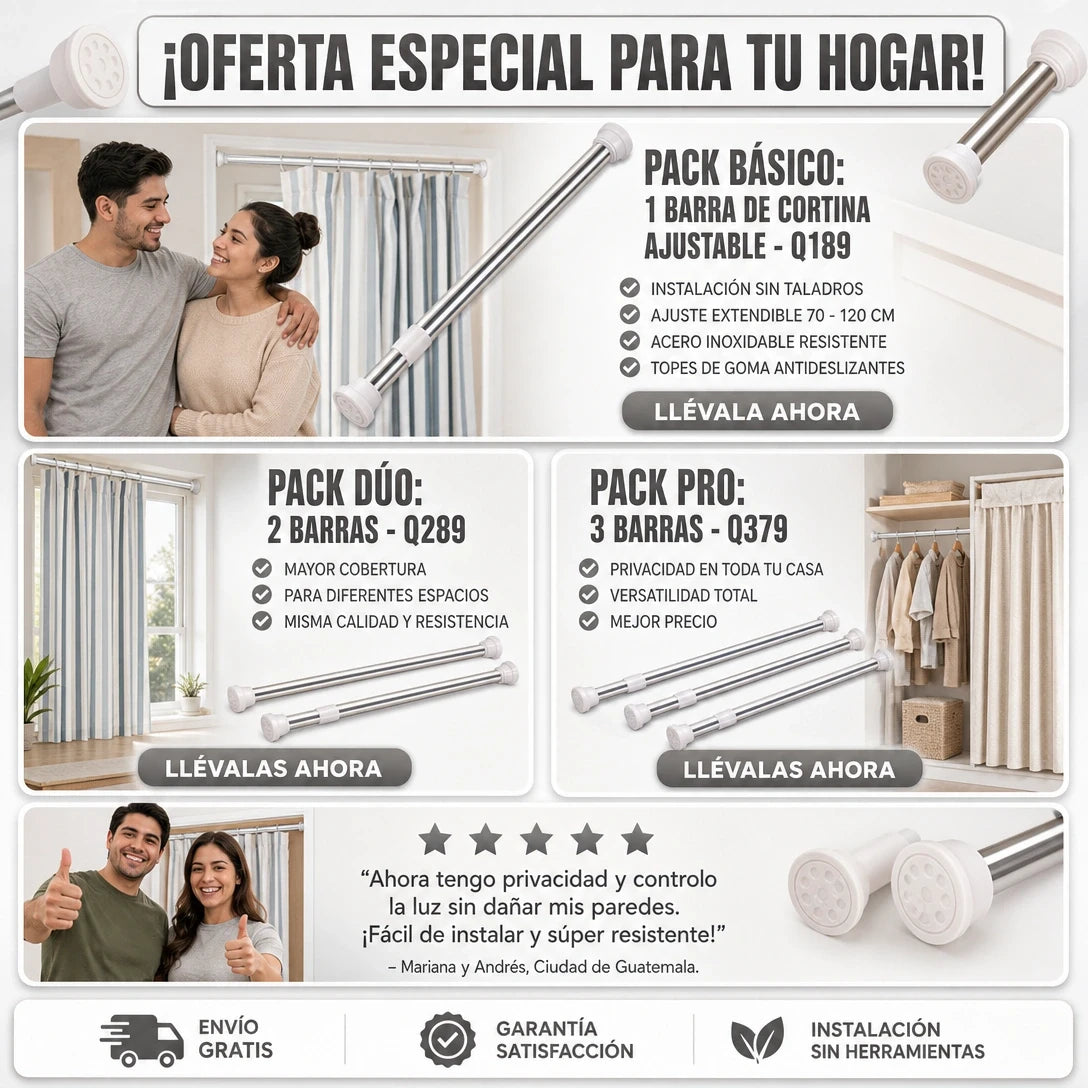 BARRA EXPANSIVA TELESCÓPICA PRO™ 🚀 | SECADO RÁPIDO + ORGANIZACIÓN PERFECTA