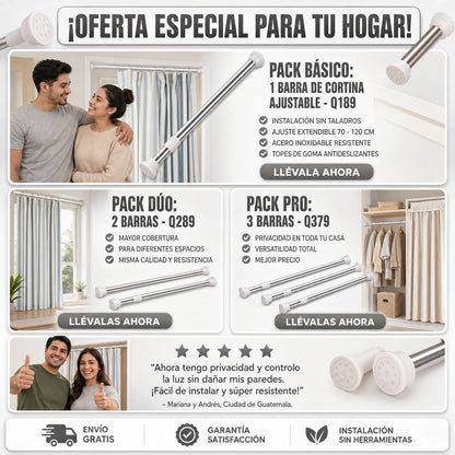 BARRA EXPANSIVA TELESCÓPICA PRO™ 🚀 | SECADO RÁPIDO + ORGANIZACIÓN PERFECTA