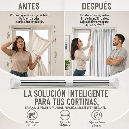 BARRA EXPANSIVA TELESCÓPICA PRO™ 🚀 | SECADO RÁPIDO + ORGANIZACIÓN PERFECTA