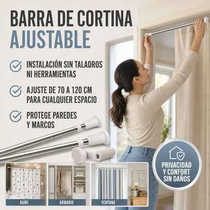 BARRA EXPANSIVA TELESCÓPICA PRO™ 🚀 | SECADO RÁPIDO + ORGANIZACIÓN PERFECTA