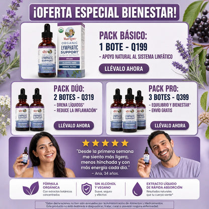 MARYRUTH’S LYMPHATIC SUPPORT 30ML 💧🌿 — Apoyo Linfático Orgánico + 30 Porciones para tu Rutina de Bienestar ✨🔥