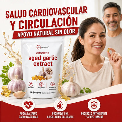 CÁPSULAS AJO ENVEJECIDO PREMIUM™ 💚 | SALUD CARDIOVASCULAR POTENCIADA