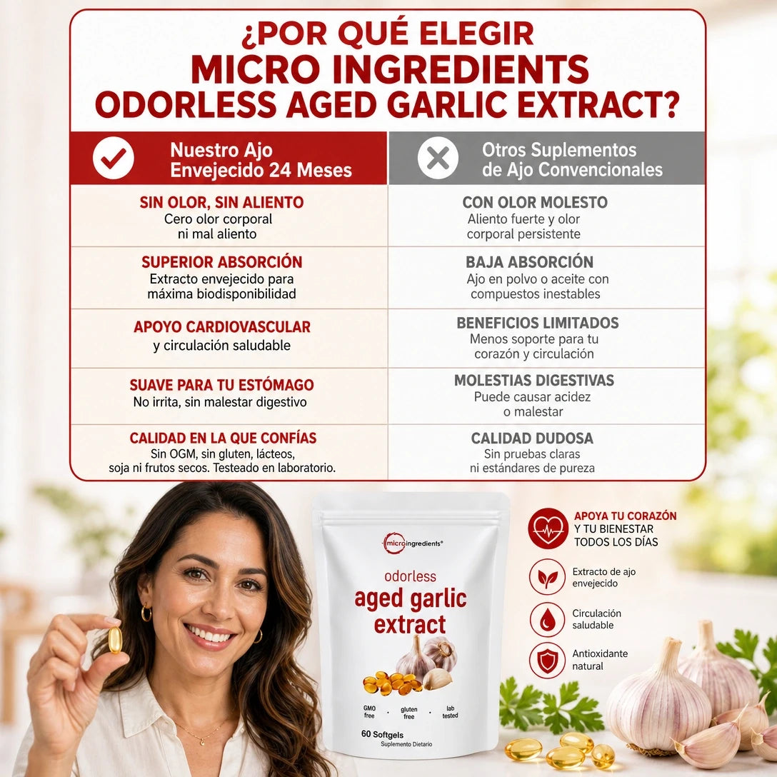 CÁPSULAS AJO ENVEJECIDO PREMIUM™ 💚 | SALUD CARDIOVASCULAR POTENCIADA