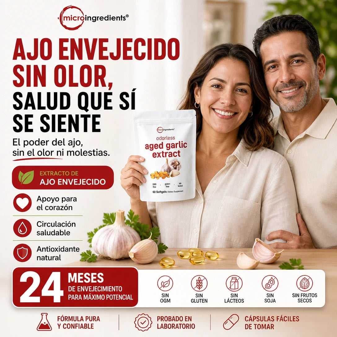 CÁPSULAS AJO ENVEJECIDO PREMIUM™ 💚 | SALUD CARDIOVASCULAR POTENCIADA