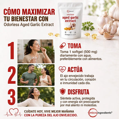 CÁPSULAS AJO ENVEJECIDO PREMIUM™ 💚 | SALUD CARDIOVASCULAR POTENCIADA