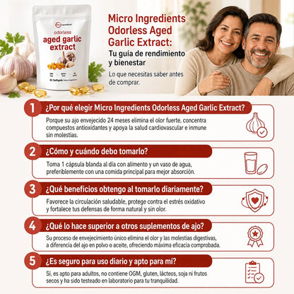 CÁPSULAS AJO ENVEJECIDO PREMIUM™ 💚 | SALUD CARDIOVASCULAR POTENCIADA