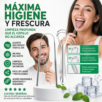 🦷 KIT LIMPIADOR LENGUA PRO™ | Respira Fresco, Sonríe Seguro | ENVÍO GRATIS A GUATEMALA