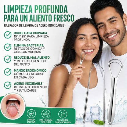 🦷 KIT LIMPIADOR LENGUA PRO™ | Respira Fresco, Sonríe Seguro | ENVÍO GRATIS A GUATEMALA