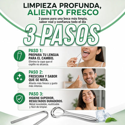 🦷 KIT LIMPIADOR LENGUA PRO™ | Respira Fresco, Sonríe Seguro | ENVÍO GRATIS A GUATEMALA