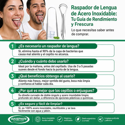 🦷 KIT LIMPIADOR LENGUA PRO™ | Respira Fresco, Sonríe Seguro | ENVÍO GRATIS A GUATEMALA