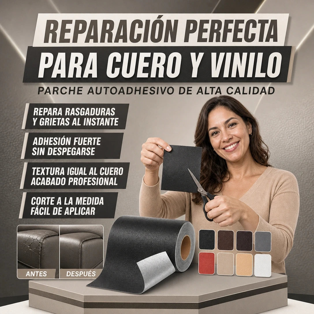 PARCHE DE CUERO REPARADOR™ 🛡️ | RESTAURA TUS PRENDAS EN SEGUNDOS