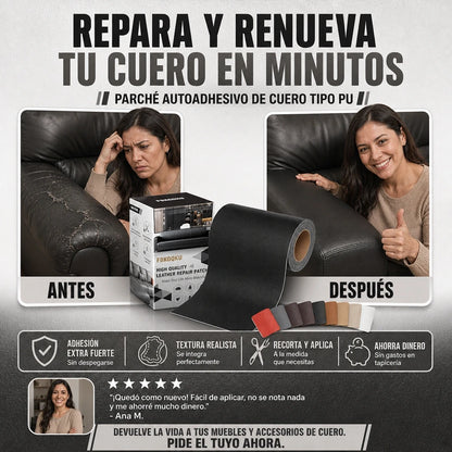 PARCHE DE CUERO REPARADOR™ 🛡️ | RESTAURA TUS PRENDAS EN SEGUNDOS