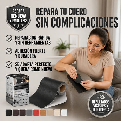 PARCHE DE CUERO REPARADOR™ 🛡️ | RESTAURA TUS PRENDAS EN SEGUNDOS
