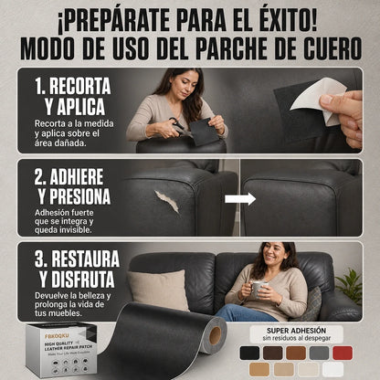 PARCHE DE CUERO REPARADOR™ 🛡️ | RESTAURA TUS PRENDAS EN SEGUNDOS