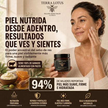 TERRA LOTUS™ BÁLSAMO DE SEBO + MIEL 🍯✨ HIDRATACIÓN PROFUNDA PARA UNA PIEL SUAVE Y RADIANTE