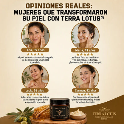 TERRA LOTUS™ BÁLSAMO DE SEBO + MIEL 🍯✨ HIDRATACIÓN PROFUNDA PARA UNA PIEL SUAVE Y RADIANTE