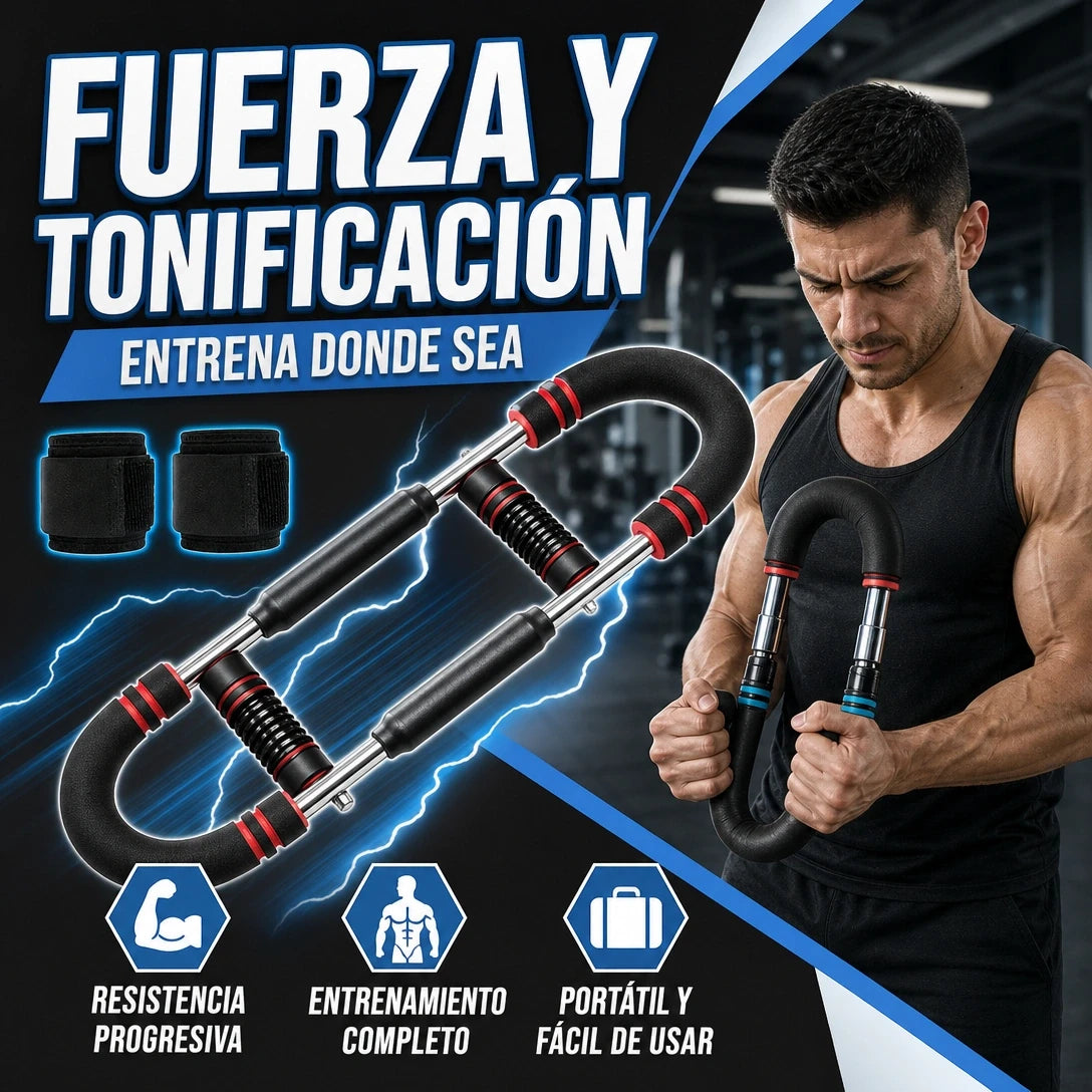 POWER CHEST PRO 💪🔥 Ejercitador Pectoral Multifuncional — Entrena Pecho, Brazos, Hombros y Espalda Desde Casa ⚡