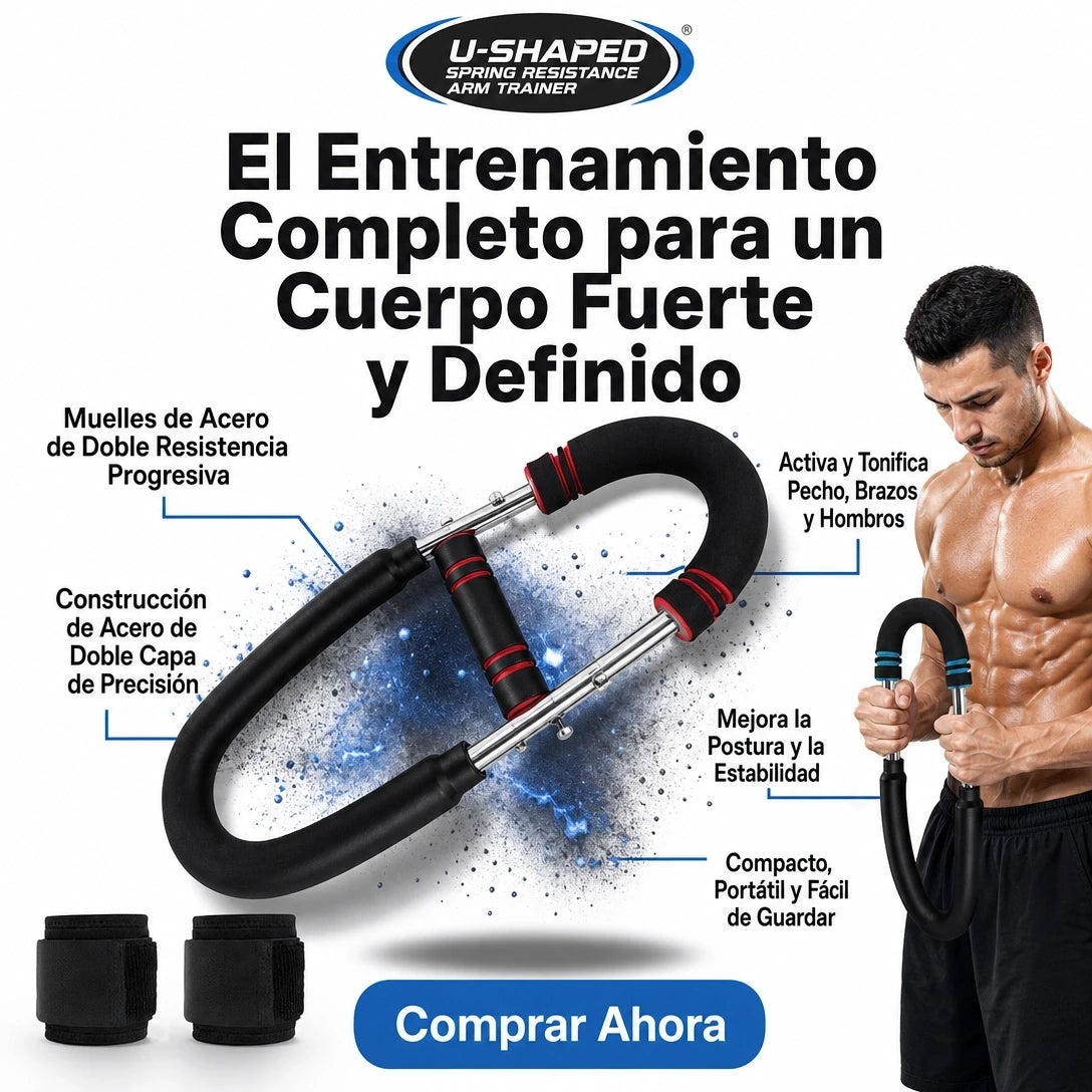 POWER CHEST PRO 💪🔥 Ejercitador Pectoral Multifuncional — Entrena Pecho, Brazos, Hombros y Espalda Desde Casa ⚡